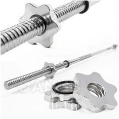 Rovná vzpěračská tyč s 28mm závitem - 180cm