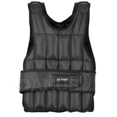 Zátěžová tréninková vesta s nosností 10 kg - nastavitelná - černá