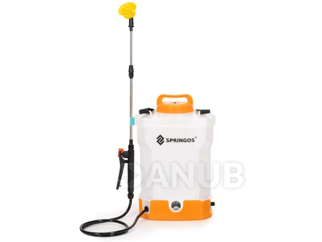 Zahradní postřikovač 9L - bílý, oranžový