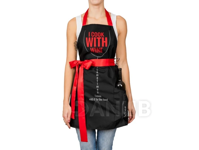 Zástěra pro ženu: I cook with wine