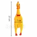 Gumové pískací kuřátko pro psa - 37 cm