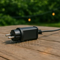 Nabíjecí adaptér 4,8 W pro solární girlandu - černý