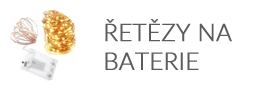 LED Vánoční řetězy na baterie
