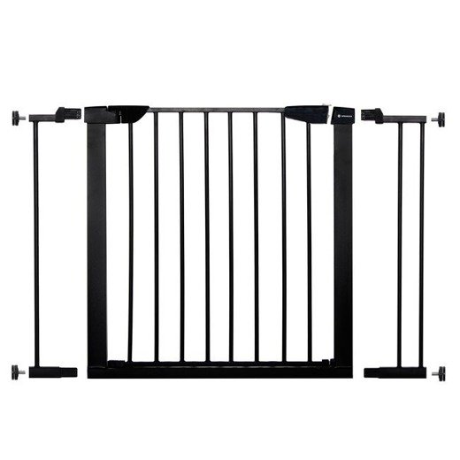 SPRINGOS Bezpečnostní bariérová zábrany pro schody a dveře - černá - 75-103 cm